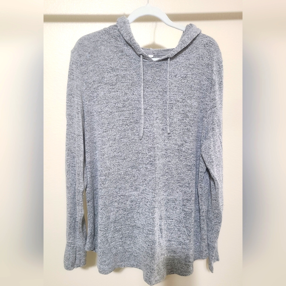 Gray lightweight comfy hoodie